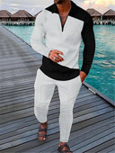 Őszi és téli új férfi varrás öltöny Szabadidő Egyszerű hosszú ujjú nadrág Sport Fitnesz Kocogó Ruházat