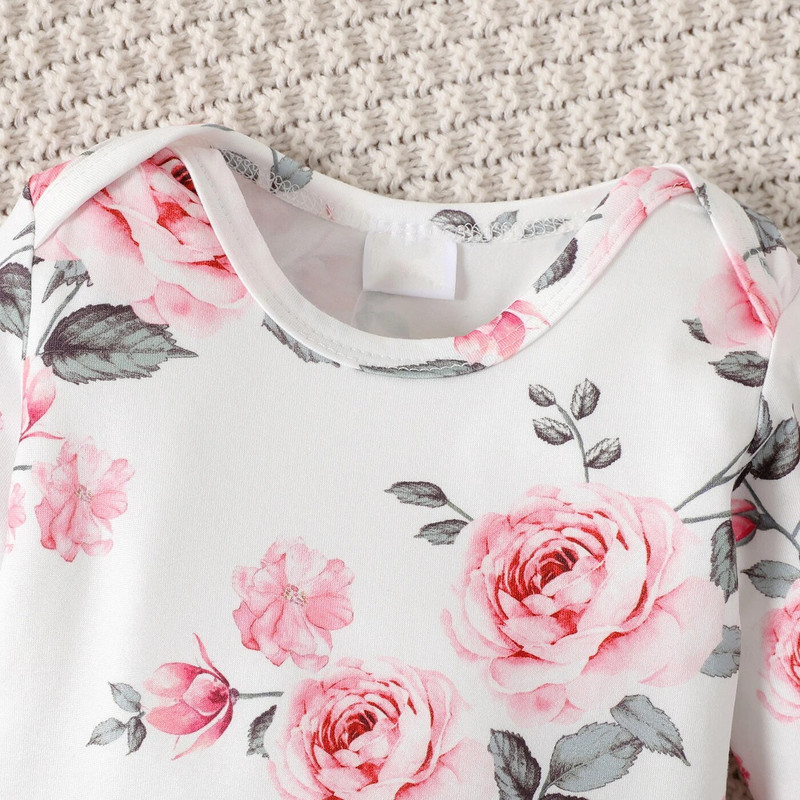 Prowow 0-18M farmer baba ruhák ruhák, rózsaszín, fuzzy mellény+rózsa nadrág+fűzős farmernadrág 3db újszülött szett