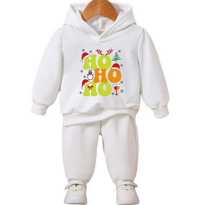 0-36M Kislányok és fiúk Őszi ruhák Újszülött kisgyermek hosszú ujjú karácsonyi mintás felsők pulóverek nadrágok ruhák tréningruhák