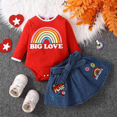 Prowow 0-18M Őszi Téli Kislány Ruhák Barátok Medvék Rózsaszín szoknyák Újszülött Kislányok Ruházati Szettek