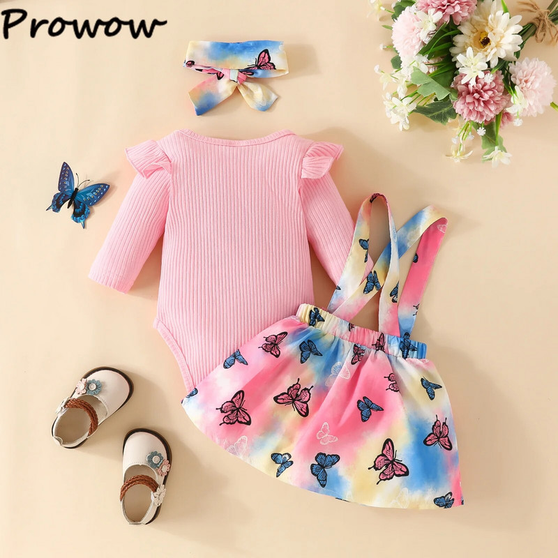 Prowow 0-18M Őszi Téli Kislány Ruhák Egyszarvú Elefánt Babanadrág+Szaknyák Aranyos Újszülött Kislányok Ruhakészletek