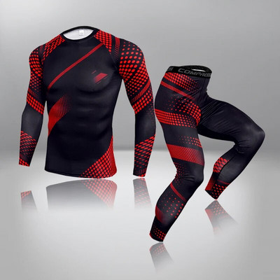 2 db Quick Dry Sportruhák Jelmezek Férfi Futó Szett Edzőterem Fitness Ing Ruházat Férfi Futball Szett Légáteresztő Ride Sportruházat