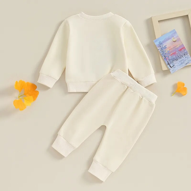 Daddy s Girl Toddler Baby Sweat Outfitek Betűmintás Pulóver ing Hosszú nadrág Őszi Téli Ruhakészlet