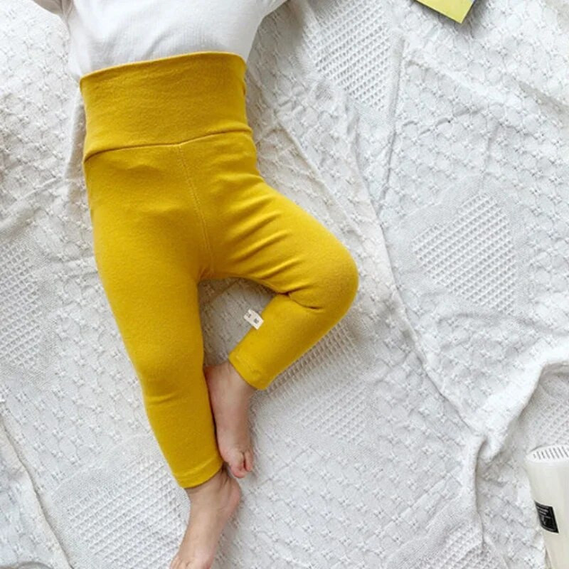 Őszi tavaszi baba lány leggings pamut baba fiúk bordázott teljes hosszúságú csecsemő gyerekek ruhák vékony nadrágok gyermekek alkalmi nadrágok