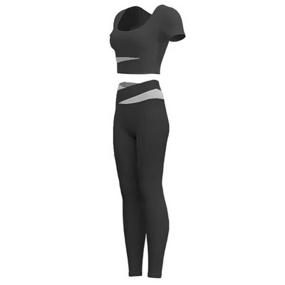 Jóga szett Női Ruházat Sport öltöny Szexi sportmelltartó magas derekú sport leggings Athletic 2 részes edzőtermi szett Edzőruhák Sportruházat