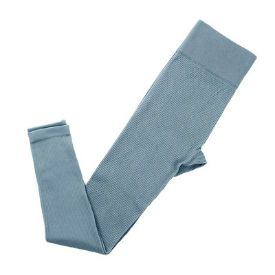 2db Zökkenőmentes jóga szett Fitness sportmelltartó magas derekú legging bordás kötött edzésruhák sportruházat öltöny Női edzőtermi ruhák