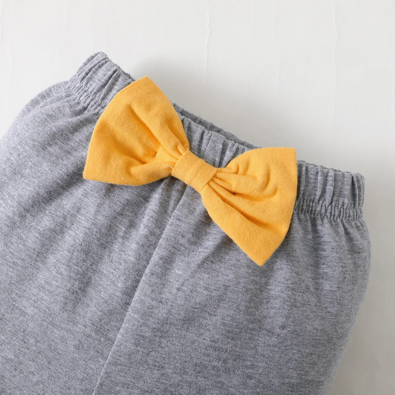 Újszülött kislány ruha szett tipegő lány ruhák divatos nagy masnis felső + nadrág nagy kiárusítás gyerekeknek lányok ruhák ruhák 3 hónapig