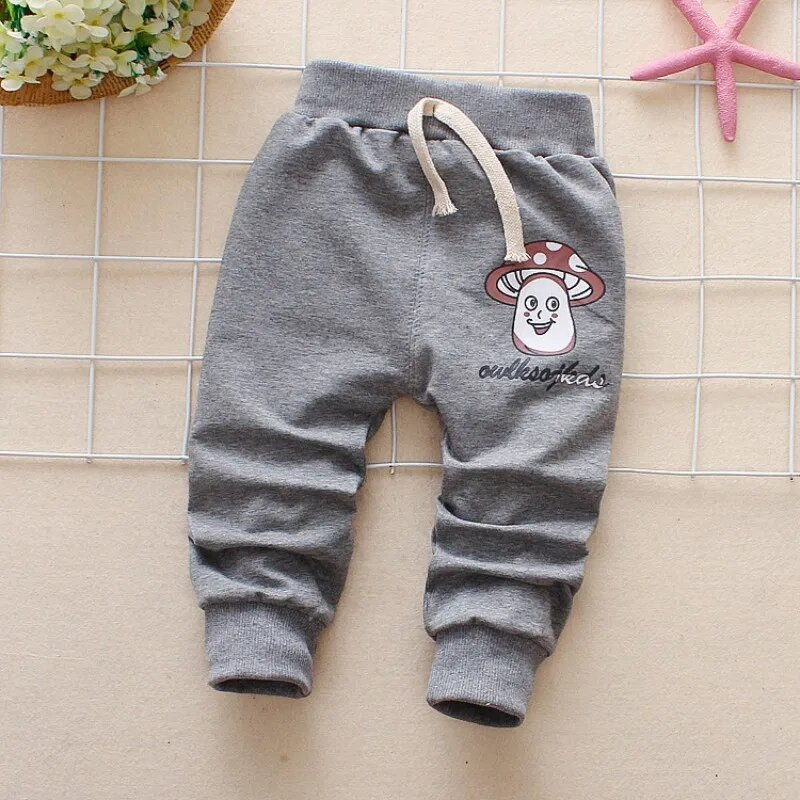 CHILDREN WIT Tavaszi új baba nadrág 1 darab pamut rajzfilm Gomba Korea Harlan baba nadrág 0-3 éves baba fiú nadrág