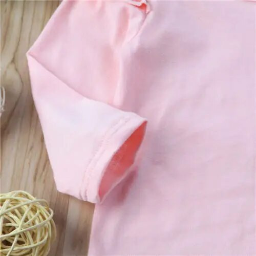 Aranyos csecsemő baba kisfiú szett, repülő ujjú felsők + hosszú nadrág flamingó fejpánt 3 db ruhakészlet, aranyos ruhák