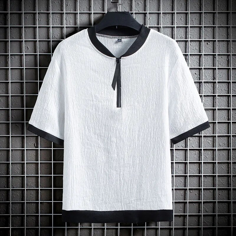 Férfi szettek forró kiárusítás kényelmes, légáteresztő, rövid ujjú kültéri, napi sportoláshoz, alkalmi pamut és lenvászon szett