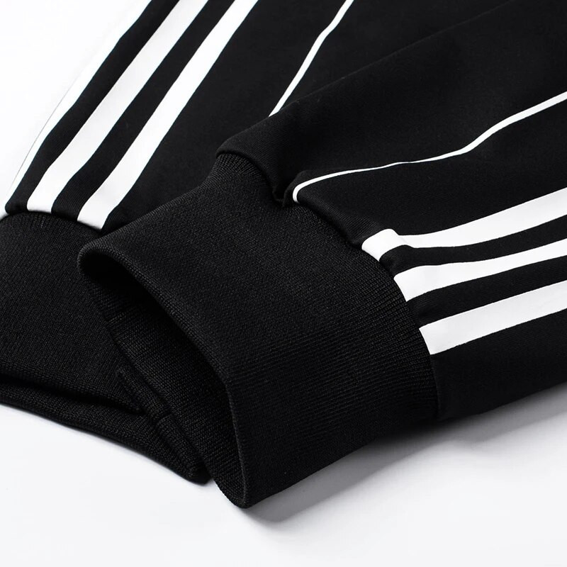 2021-es új koreai változat Állványgalléros sportruha férfi trendi egyenes cső bő középkorú fiatalok alkalmi férfiruha