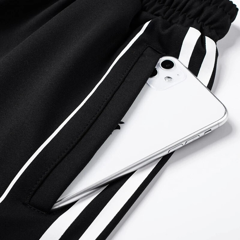 2021-es új koreai változat Állványgalléros sportruha férfi trendi egyenes cső bő középkorú fiatalok alkalmi férfiruha