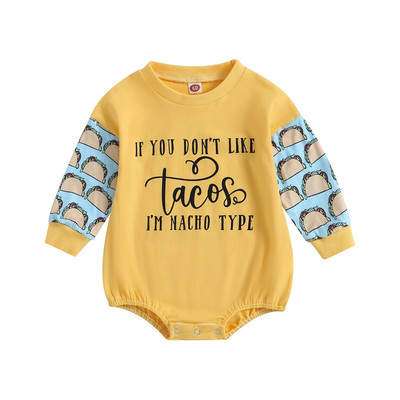 ma&baby 0-18M újszülött csecsemő kisfiú lány lány levélmintás hosszú ujjú jumpsuit játszóruha őszi tavaszi kisgyermek ruházat