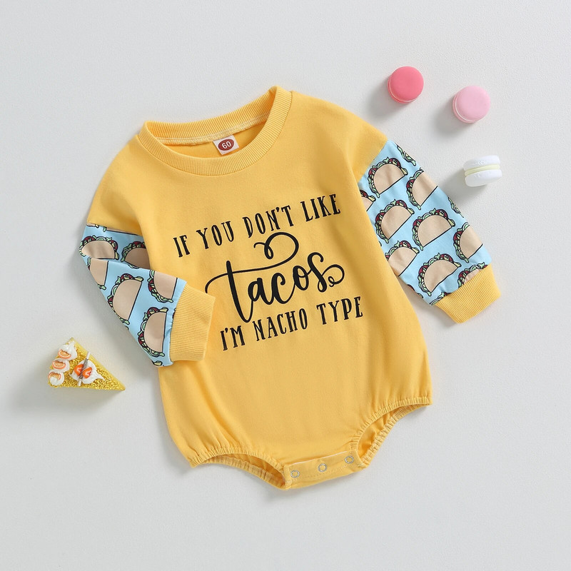 ma&baby 0-18M újszülött csecsemő kisfiú lány lány levélmintás hosszú ujjú jumpsuit játszóruha őszi tavaszi kisgyermek ruházat