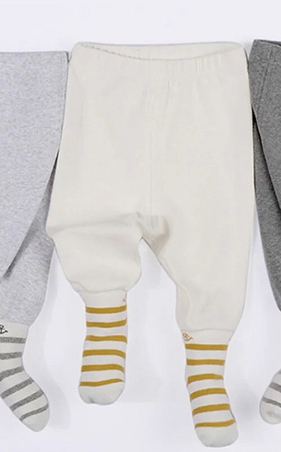 Babaruha lábbeli nadrág pamut csecsemő leggings baba harisnya fiú lány nadrág baba ruhák tavaszi őszi csíkok baba nadrág