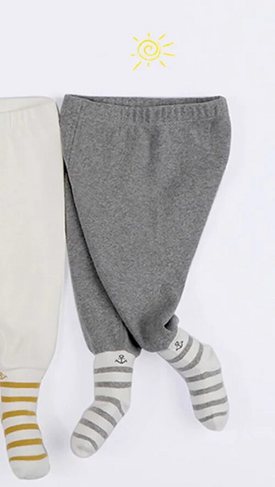 Babaruha lábbeli nadrág pamut csecsemő leggings baba harisnya fiú lány nadrág baba ruhák tavaszi őszi csíkok baba nadrág