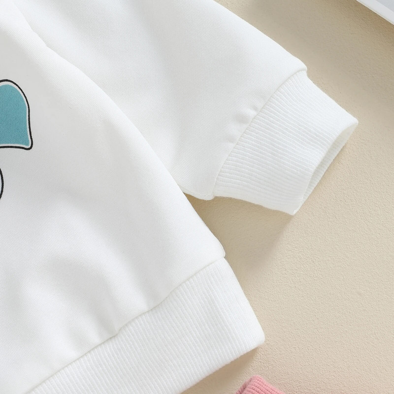 ma&baby 0-3Y Újszülött csecsemő Lányoknak Ruhakészletek Letter hosszú ujjú felsők Nadrág Felszerelések Ősz tavasz Alkalmi lányok tréningruha