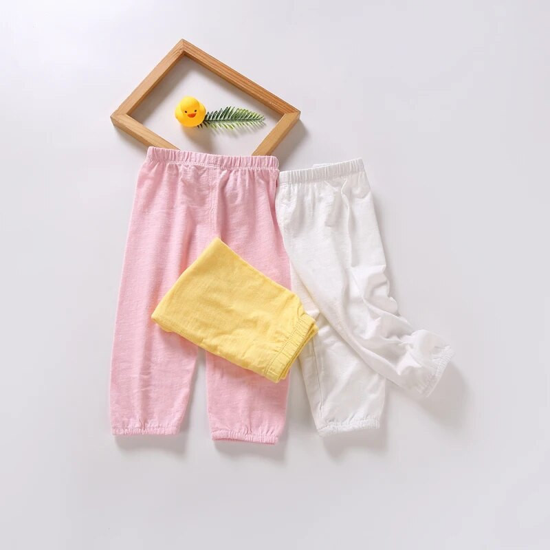 Babaruha rövidnadrág fiú és lány ruha gyerek tavaszi nyár vékony 100% pamut baba meleg nadrág elasztikus derékpánt baba nadrág