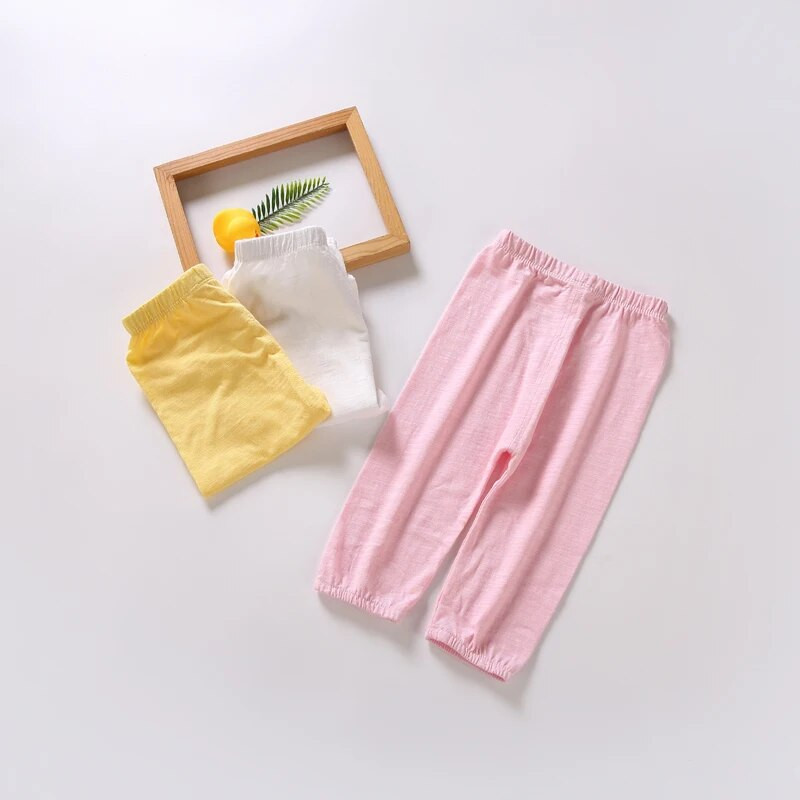 Babaruha rövidnadrág fiú és lány ruha gyerek tavaszi nyár vékony 100% pamut baba meleg nadrág elasztikus derékpánt baba nadrág