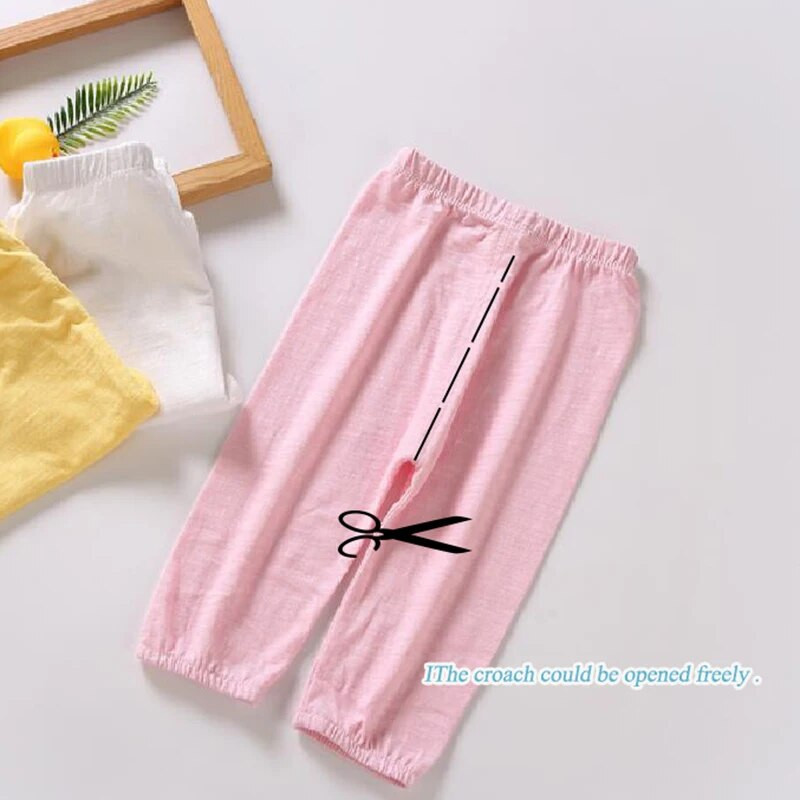 Babaruha rövidnadrág fiú és lány ruha gyerek tavaszi nyár vékony 100% pamut baba meleg nadrág elasztikus derékpánt baba nadrág