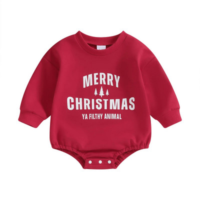 ma&baby 0-18M újszülött csecsemő csecsemő baba fiú lány lány hosszú ujjú levél famintás jumpsuit játszóruha karácsonyi jelmezek