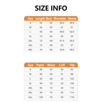 Мъжки анцуг Ежедневни комплекти от 2 части Пуловер Суичър + Спортни панталони Спортно облекло Мъжки дрехи 6 цвята Едноцветен спортен костюм за джогинг 4XL