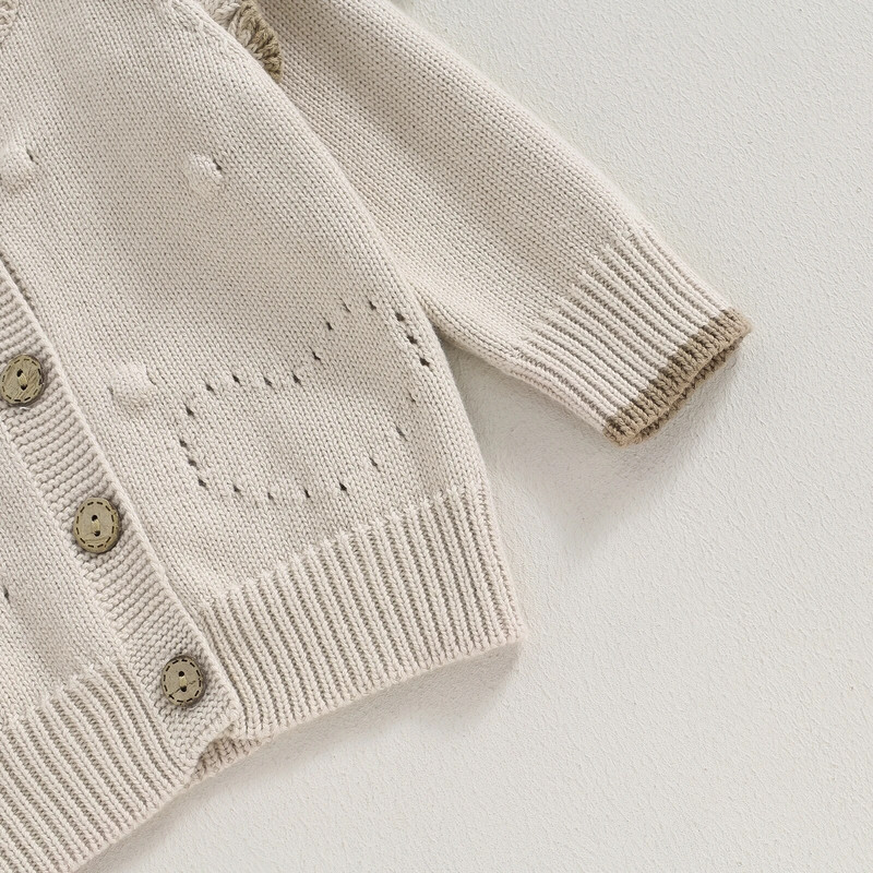 ma&baby 0-24M újszülött baba lány pulóverek meleg kötött hosszú ujjú gombos kötött kardigán őszi téli kisgyermek ruházat