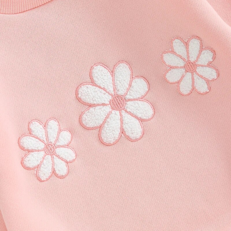 Tavaszi ősz, szép újszülött kislányok, hosszú ujjú, hímzéses, virágos Body Ruhák Kisgyermek Téli Jumpsuit