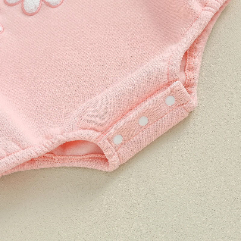 Tavaszi ősz, szép újszülött kislányok, hosszú ujjú, hímzéses, virágos Body Ruhák Kisgyermek Téli Jumpsuit