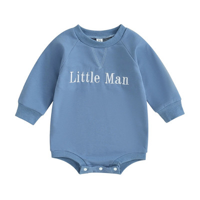 ma&baby 0-18M újszülött kisgyermek kisfiú kisbaba alkalmi hosszú ujjú, betűs kombiné őszi tavaszi ruházat