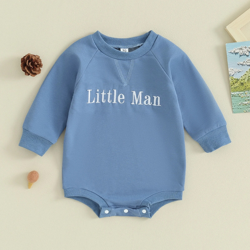 ma&baby 0-18M újszülött kisgyermek kisfiú kisbaba alkalmi hosszú ujjú, betűs kombiné őszi tavaszi ruházat