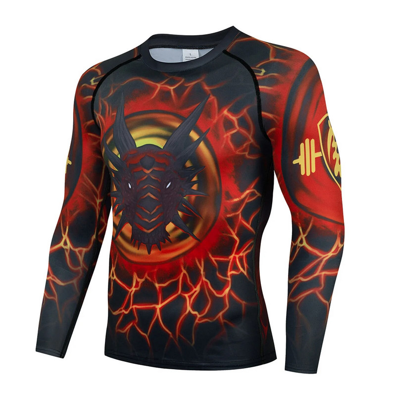 Férfi futószett tornaterem leggings, termál fehérnemű Spartan Compression Fitness Mma Rashguard férfi gyorsan száradó harisnya atléta ruha