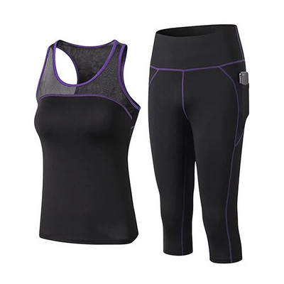 2023-as új női jógaszett, gyorsan száradó, 2 részes női kültéri sportruházat, fitneszruha, nagy méretű sport edzés nőknek