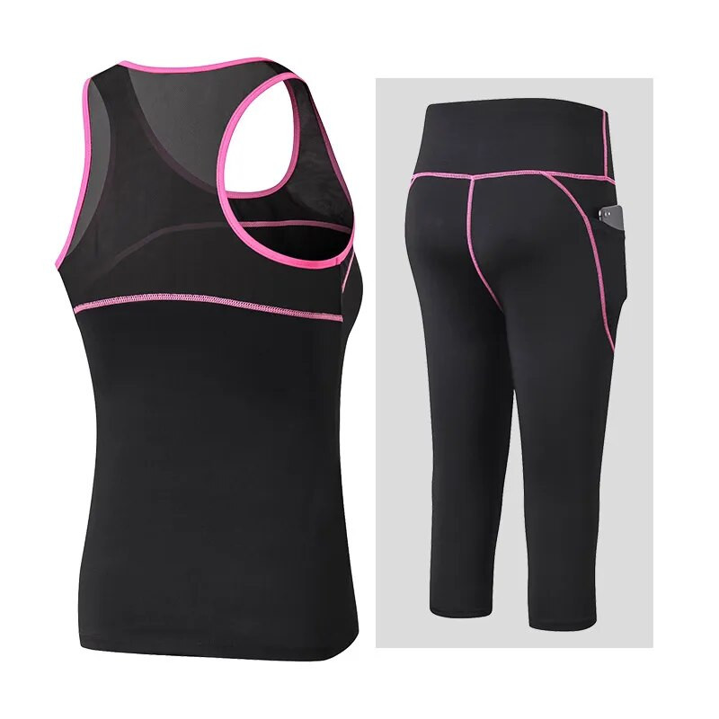 2023-as új női jógaszett, gyorsan száradó, 2 részes női kültéri sportruházat, fitneszruha, nagy méretű sport edzés nőknek