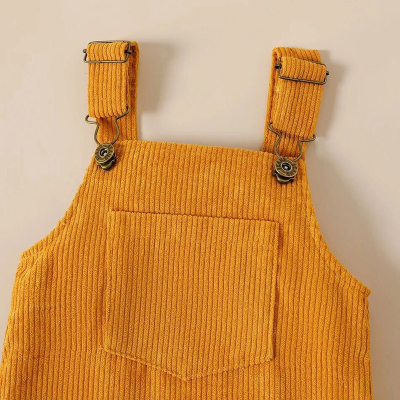 Prowow 0-18M Baby Girl Outfits Szett Ruhák Sárga Virágos Romper+Szaktartós Csatos Ruhák Újszülött ruhák Lányoknak