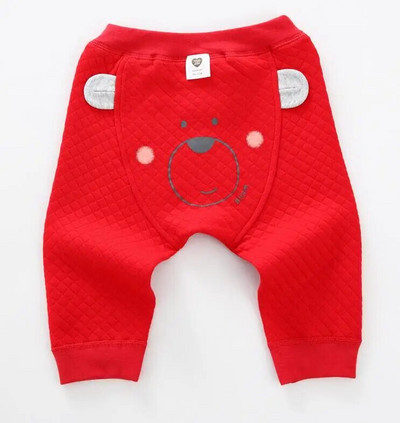 Baba nadrág 100% pamut nadrág gyerekruha gyerekruha baba fiú nadrág lány nadrág medve 3D fül baba nadrág meleg nadrág