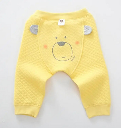 Baba nadrág 100% pamut nadrág gyerekruha gyerekruha baba fiú nadrág lány nadrág medve 3D fül baba nadrág meleg nadrág