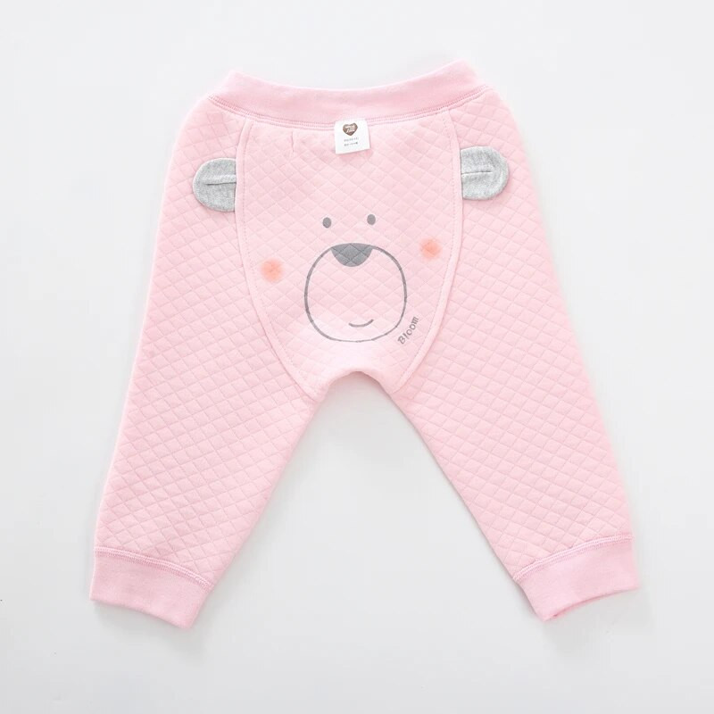 Baba nadrág 100% pamut nadrág gyerekruha gyerekruha baba fiú nadrág lány nadrág medve 3D fül baba nadrág meleg nadrág