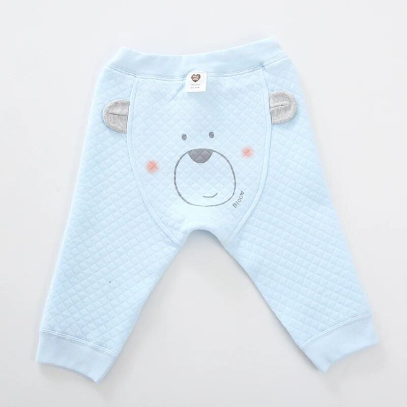 Baba nadrág 100% pamut nadrág gyerekruha gyerekruha baba fiú nadrág lány nadrág medve 3D fül baba nadrág meleg nadrág