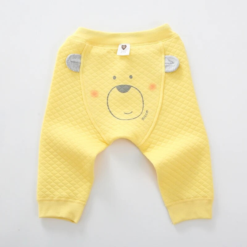 Baba nadrág 100% pamut nadrág gyerekruha gyerekruha baba fiú nadrág lány nadrág medve 3D fül baba nadrág meleg nadrág