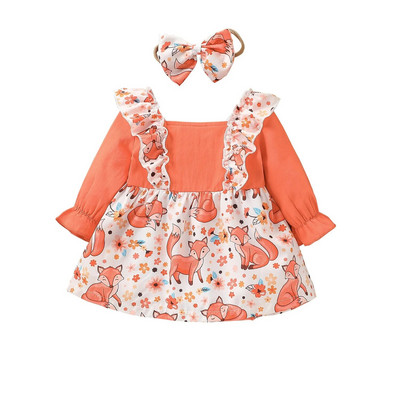 Prowow 0-18 hónapos babaruha, fodros puffos, édes rózsaszín újszülött ruhák lányoknak, hosszú ujjú tipegő csecsemőruhák lányoknak