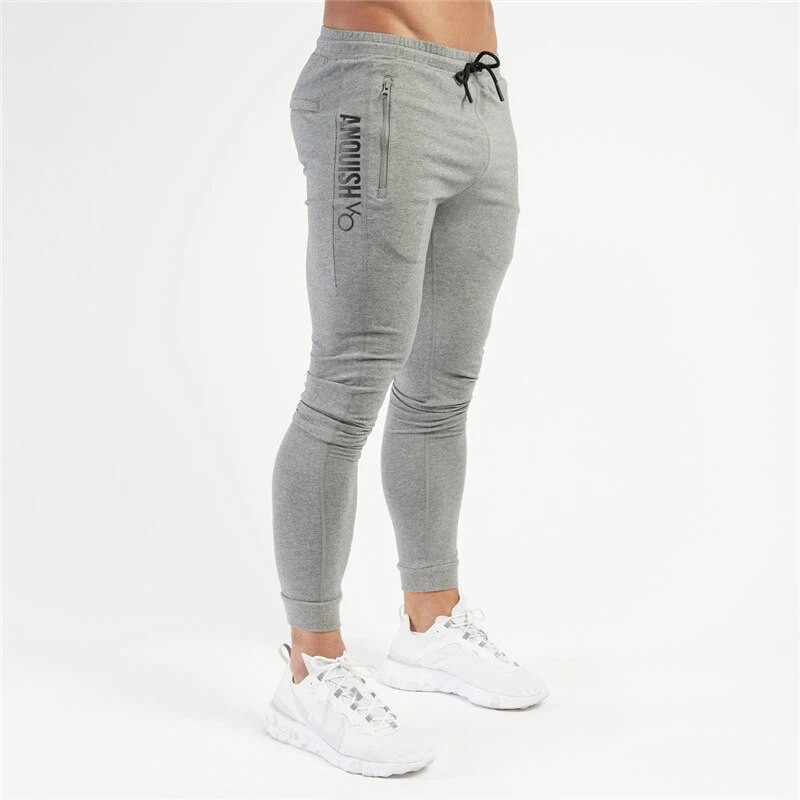 Férfi edzőtermi kocogó tavaszi és őszi sportöltöny pamut alkalmi pulóverek pulóver nadrág 2 részes készletek Fitness ruházat sportruházat