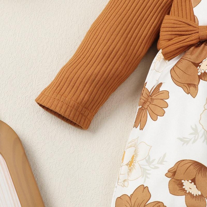 Újszülött nadrágok kislány ruhák hosszú ujjú virágmintás body csecsemő őszi kombiné babaruhák babanadrág