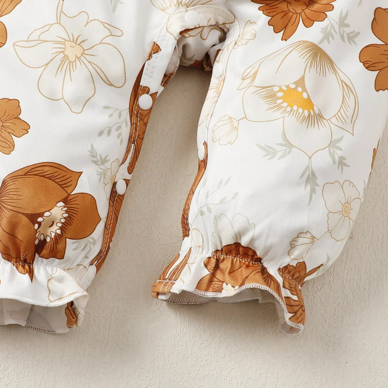 Újszülött nadrágok kislány ruhák hosszú ujjú virágmintás body csecsemő őszi kombiné babaruhák babanadrág