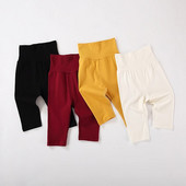 Babaruha hosszú nadrág pamut leggings rugalmas harisnya babaruha tavasz ősz gyerek fiú és lány nadrág magas derékpánt