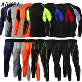 Férfi kompressziós ing öltöny Harisnya Edzőterem Sportruházat Férfi tornaruhák Ruha Sportkészlet Futóruha Férfi ing Leggings
