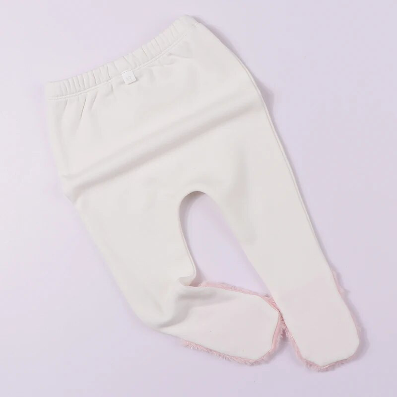 Bébi lábbeli nadrág szálcsiszolt belső gyermekruhák baba fiú lányok nadrág puha rugalmas baba nadrág plüss foltos láb nadrág