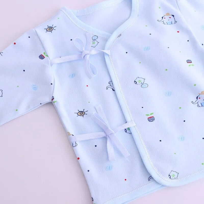 7db újszülött ruha szett tiszta pamut babaruha szett Rajzfilm mintás ruha kisfiúknak lányoknak újszülött baba ajándék doboz nélkül