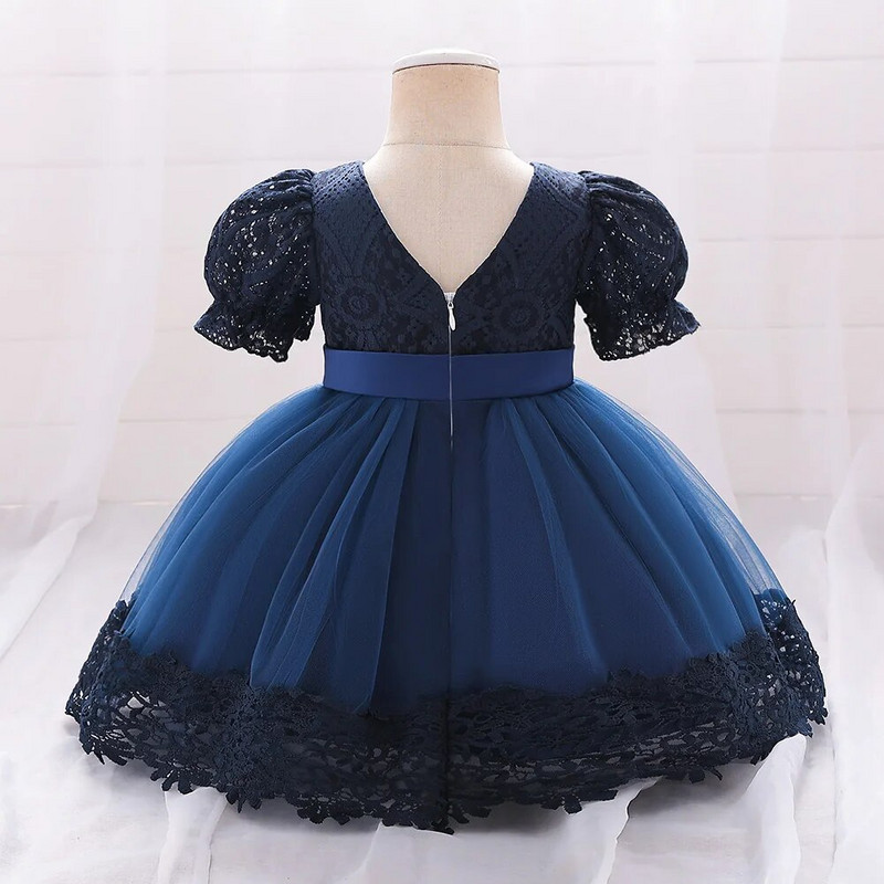 Vastsündinu 1. sünnipäeva ristimiskleit Tüdrukutele lühikeste varrukatega beebiriided Pitsid Armsad laste peokleit Vestidos lasteriided