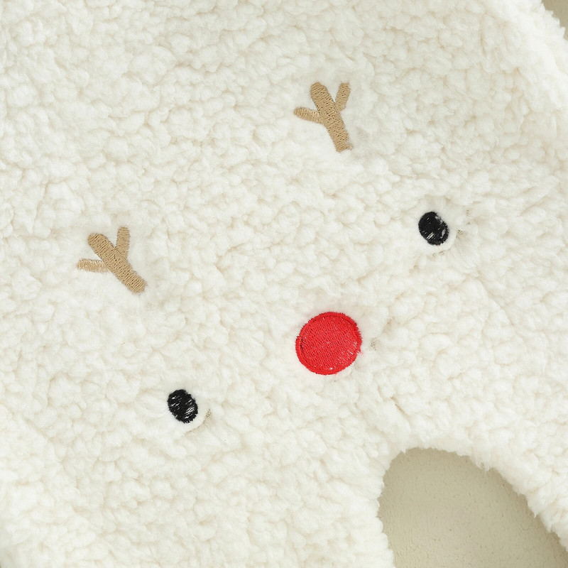 ma&baby 0-18M karácsonyi újszülött csecsemő baba lány fiú jumpsuit szarvas mintás meleg hosszú ujjú védőruha karácsonyi jelmezek